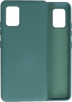 Wicked Narwal | Fashion Color TPU Hoesje Samsung Samsung Galaxy A51 5G Donker Groen