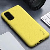 Voor Samsung Galaxy S20 + iPAKY Starry Series schokbestendig rietje materiaal + TPU beschermhoes (geel)
