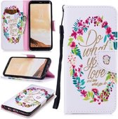 Voor Samsung Galaxy S8 Plus Gekleurd tekeningpatroon Horizontaal Flip TPU + PU lederen hoesje met houder & kaartsleuven & portemonnee & lanyard (doe wat je leuk vindt)