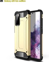 Voor Samsung Galaxy S20 FE 5G Magic Armor TPU + pc combinatiebehuizing (goud)