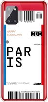 Voor Samsung Galaxy A51 4G Boarding Pass Series TPU telefoon beschermhoes (Parijs)