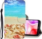 Voor Xiaomi Redmi 8 3D Gekleurde Tekening Horizontale Flip PU Lederen Case met Houder & Kaartsleuven & Portemonnee (Pentagram)