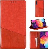 Voor Samsung Galaxy A50 MUXMA MX109 horizontale flip lederen tas met houder & kaartsleuf & portemonnee (rood)