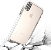 Voor iPhone X / XS Mode Transparante textuur Antibotsing TPU-beschermhoes (transparant)