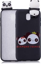 Voor Xiaomi Redmi 8A schokbestendige cartoon TPU beschermhoes (twee panda's)