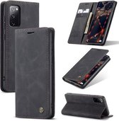 Voor Samsung Galaxy S20 FE CaseMe 013 Multifunctionele horizontale flip lederen tas met houder & kaartsleuf & portemonnee (zwart)