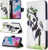 Voor Xiaomi Redmi 8 Gekleurde Tekening Patroon Horizontale Flip Leren Case met Houder & Kaartsleuven & Portemonnee (Panda Bamboo)