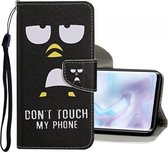 Voor Geschikt voor Xiaomi Mi Note 10 Pro Gekleurde Tekening Patroon Horizontale Flip Leren Case met Houder & Kaartsleuven & Portemonnee (Penguin)