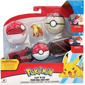 Pokémon Clip ‘N Go Poké Ball Gordelset - Ultra Ball, Quick Ball en Pikachu figuur