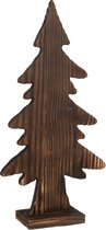 J-Line Kerstboom Op Voet - hout - bruin - small