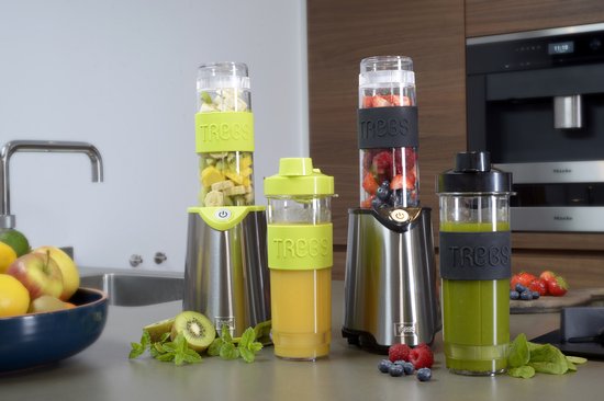 Trebs 99331 - Smoothie to go - RVS 99331 Comfortjuicer voor het snel bereiden van smoothies, sappen en sportdranken - groen van Trebs — afbeelding 5