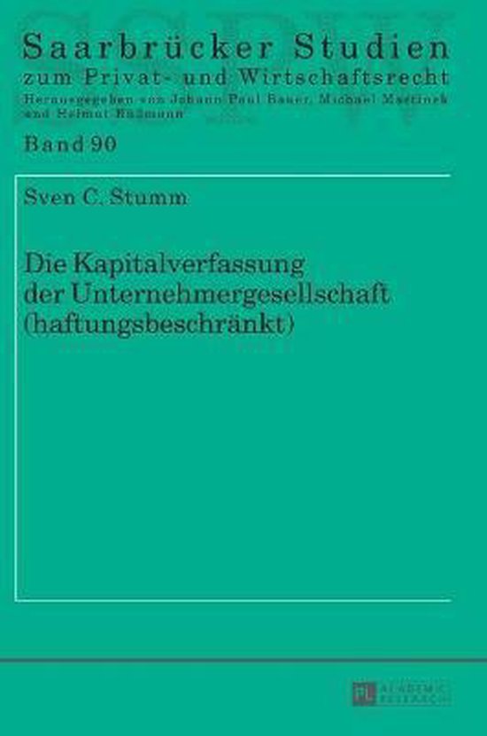Saarbrücker Studien Zum Privat- Und Wirtschaftsrecht-Die Ka ... - cover