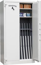 MustangSafes Wapenkluis MSG S10 S1  - 20 Wapenplaatsen - 165 cm Geweer lengte - Elektronisch Codeslot MS-1650 (1 gebruikerscode)