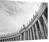 Zuilengalerij van het Sint-Pietersplein in Rome - Foto op Plexiglas - 90 x 60 cm