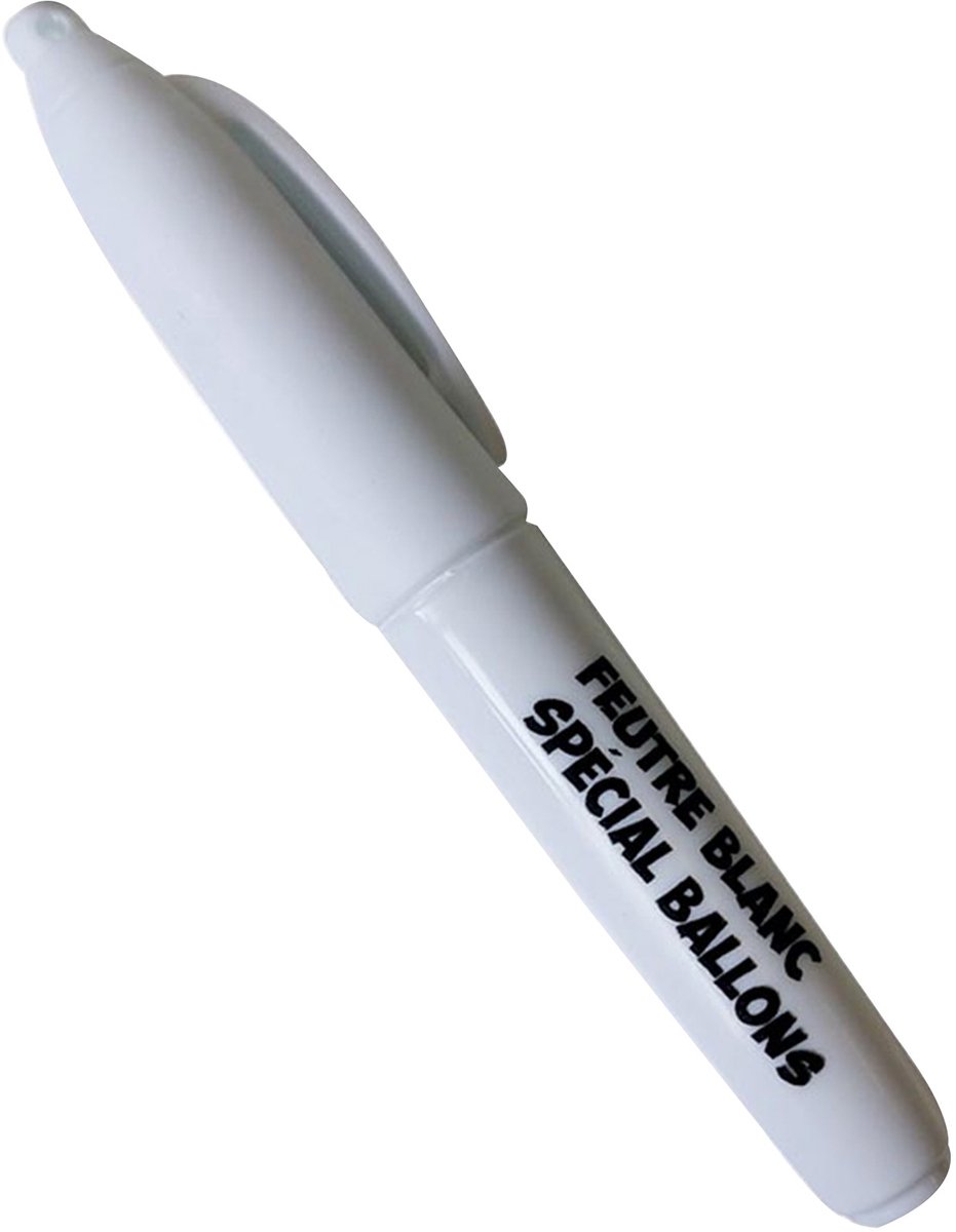 SURPRISEZ VOUS - Mini viltstift wit voor ballonnen