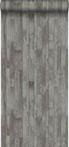 ESTAhome behang vintage sloophout planken vergrijsd bruin taupe - 128839 - 53 cm x 10,05 m