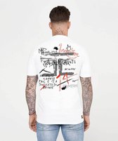 JORCUSTOM Artist Slim Fit T-Shirt - Wit - Volwassenen - Maat XL