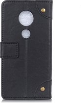 Mobigear Ranch Bookcase Hoesje - Geschikt voor Motorola Moto G7 / G7 Plus - Zwart