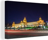 Une Vidhana Soudha couleur or en toile Bangalore 140x90 cm - Tirage photo sur toile (Décoration murale salon / chambre)