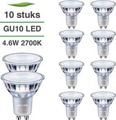 Philips GU10 LED lamp - 10-pack - 4.6W - 2700K warm wit