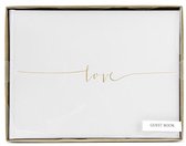 Gastenboek Love Goud