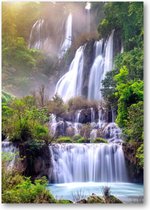 Thi lo su (tee lor su) - de grootste waterval in Thailand - A4 Poster Staand - 21x30cm - Landschap