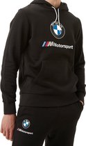 Puma Bmw M Motorsport Essential Logo Fleece Trui / Hoodie - Zwart Heren - Maat M