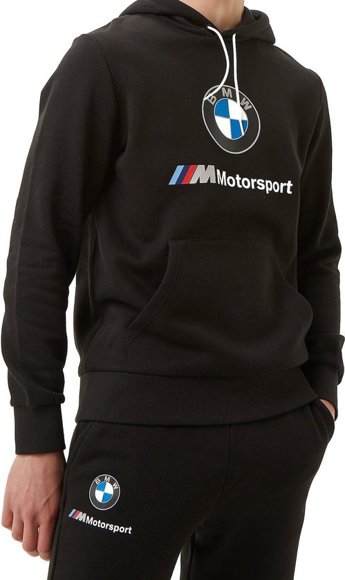 Puma Bmw M Motorsport Essential Logo Fleece Trui / Hoodie - Zwart Heren -  Maat M | bol.com
