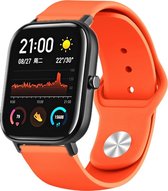 Siliconen Smartwatch bandje - Geschikt voor  Xiaomi Amazfit GTS sport band - oranje - Horlogeband / Polsband / Armband
