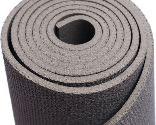 Yogamat studio grijs extra breed - Lotus | 4,5 mm | fitnessmat | sportmat | pilates mat
