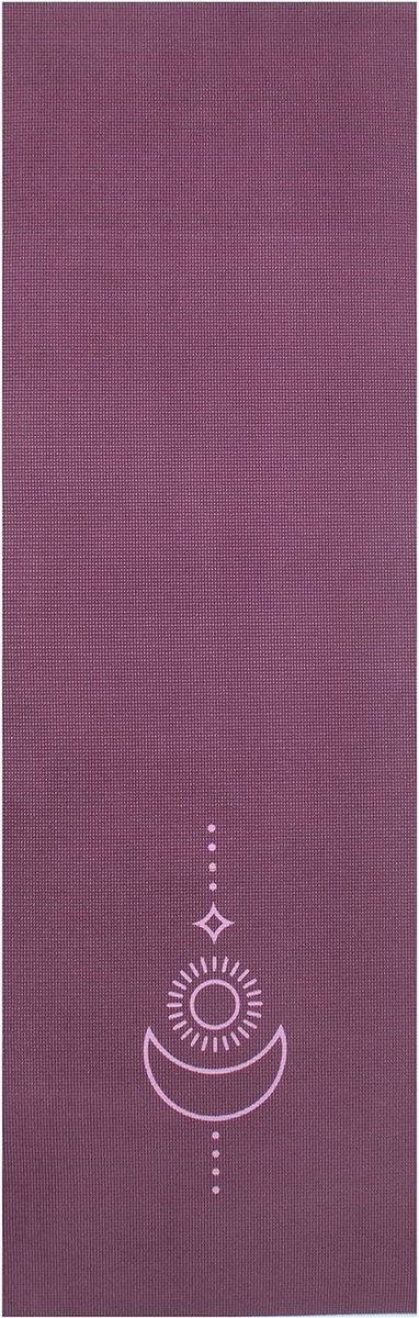 Bol.com Yogamat sticky extra dik balance donkerpaars - Lotus | 6 mm | fitnessmat | sportmat | pilates mat aanbieding