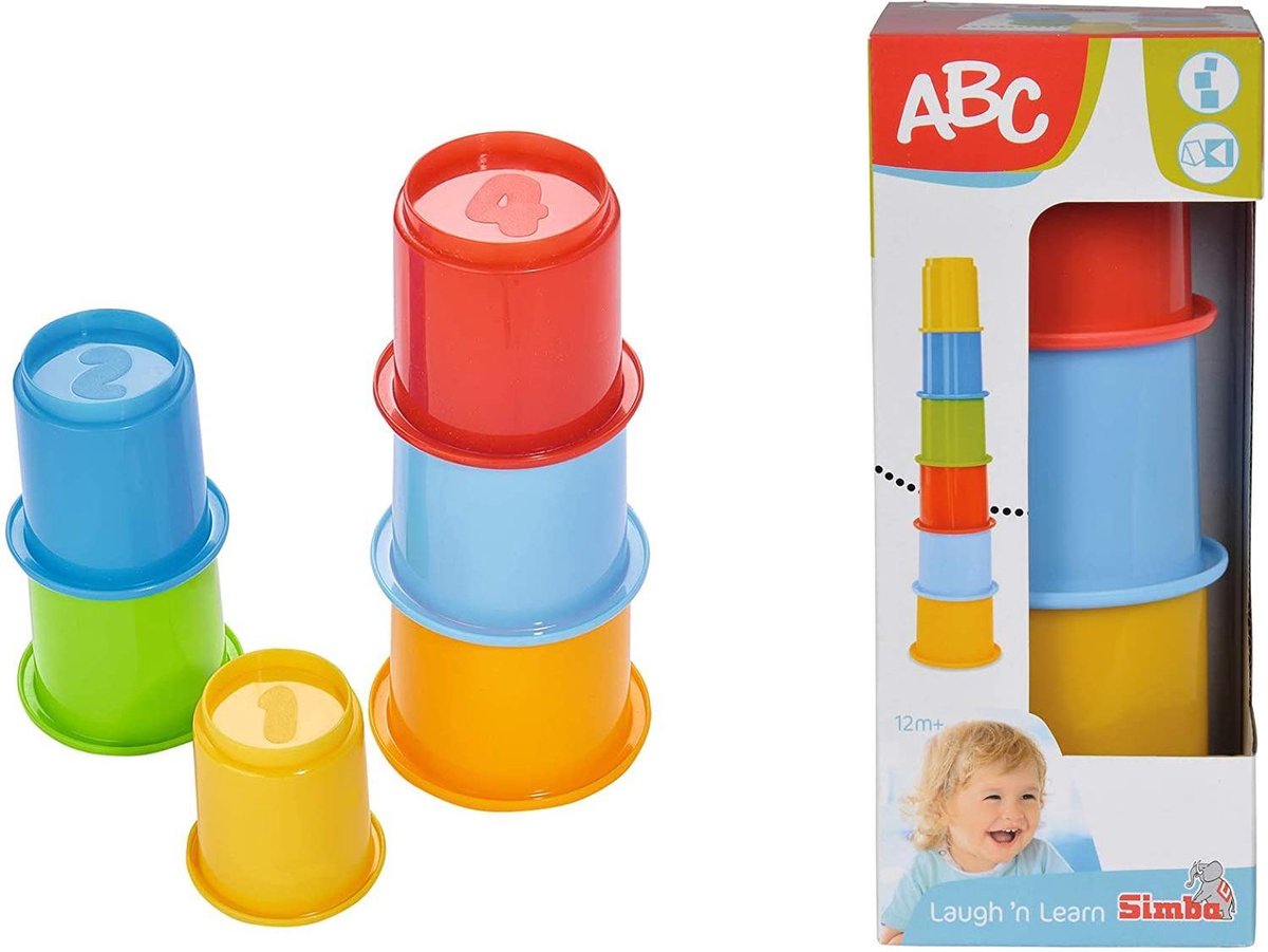 ABC - Stapelbekers - 0 tot 36 maanden - Vormenstoof