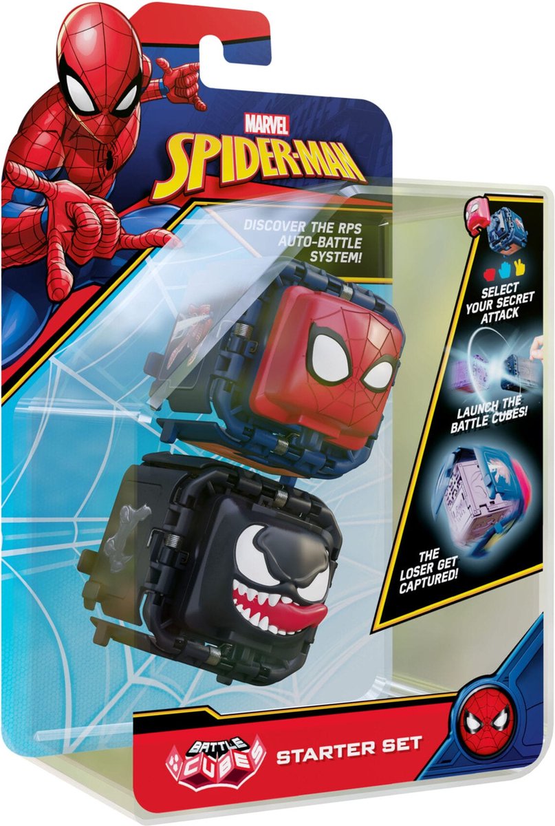 Marvel Spider-Man Battle Cube - Spider-Man Venom - Set | bol.com