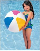 Intex Strandbal - Geel/blauw/roze/wit