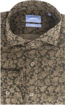 Overhemd corduroy bloemen print - Tailored Fit