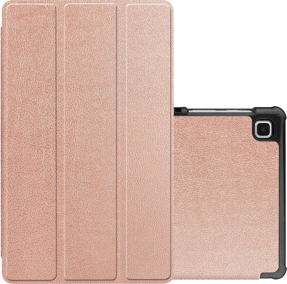 Hoesje Geschikt voor Samsung Galaxy Tab A7 Lite Hoesje Case Hard Cover Hoes Book Case - Rosé goud