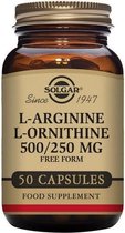 L-Arginine L-Ornithine Solgar 750 mg (50 Capsules)