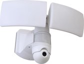 LUTEC Libra - Tweekoppige LED Security Projector voor Buiten - Satijn Wit