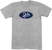Ash - Retro Logo Heren T-shirt - XL - Grijs