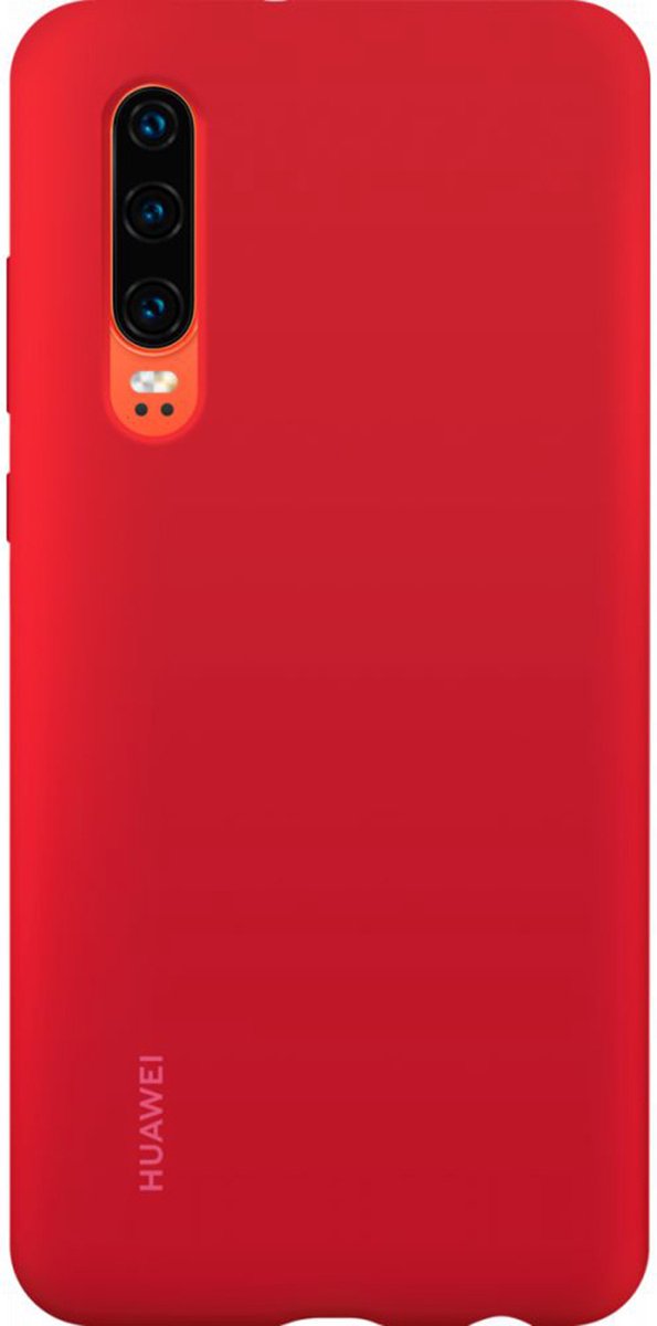 Huawei Silicon case - rood - voor Huawei P30