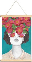 JUNIQE - Posterhanger Rose Tinted -30x45 /Bruin & Oranje