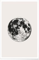 JUNIQE - Poster Lunar -13x18 /Grijs & Ivoor