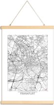 JUNIQE - Posterhanger Frankfurt - minimalistische stadskaart -30x45