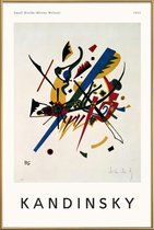 JUNIQE - Poster met kunststof lijst Kandinsky - Small Worlds -60x90