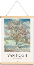 JUNIQE - Posterhanger Van Gogh - Roze perzikbomen (Souvenir de Mauve,