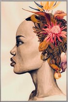 JUNIQE - Poster met kunststof lijst Amare -40x60 /Bruin & Roze