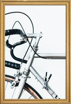 JUNIQE - Poster met houten lijst Le Super Bike -30x45 /Grijs & Zwart