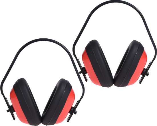 Set van 4x stuks gehoorbescherming oorkappen voor volwassenen -  Oorbescherming - CE... | bol.com