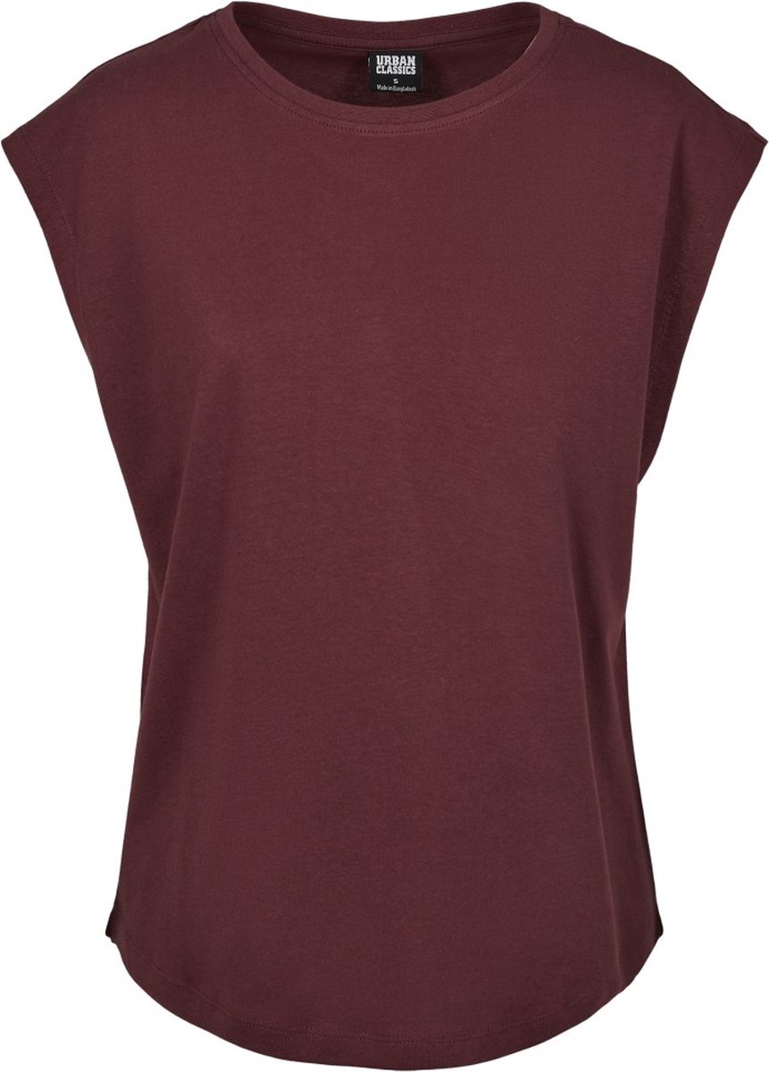 Urban Classics Basic Shaped Dames T-shirt 4XL Rood