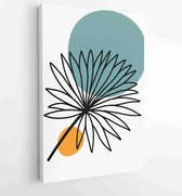 Abstract, art, autumn, background, boho, botanical, brown, card, decor, design 2 - Moderne schilderijen – Vertical – 1871676787 - 115*75 Vertical